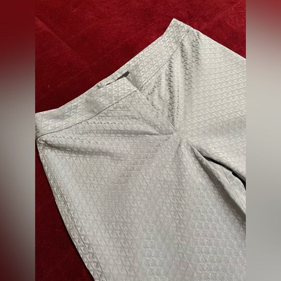 Elie Tahari Women's Dress Pants Silver Metallic Gray Trousers Vintage Sz 8 EUC - Picture 5 of 10